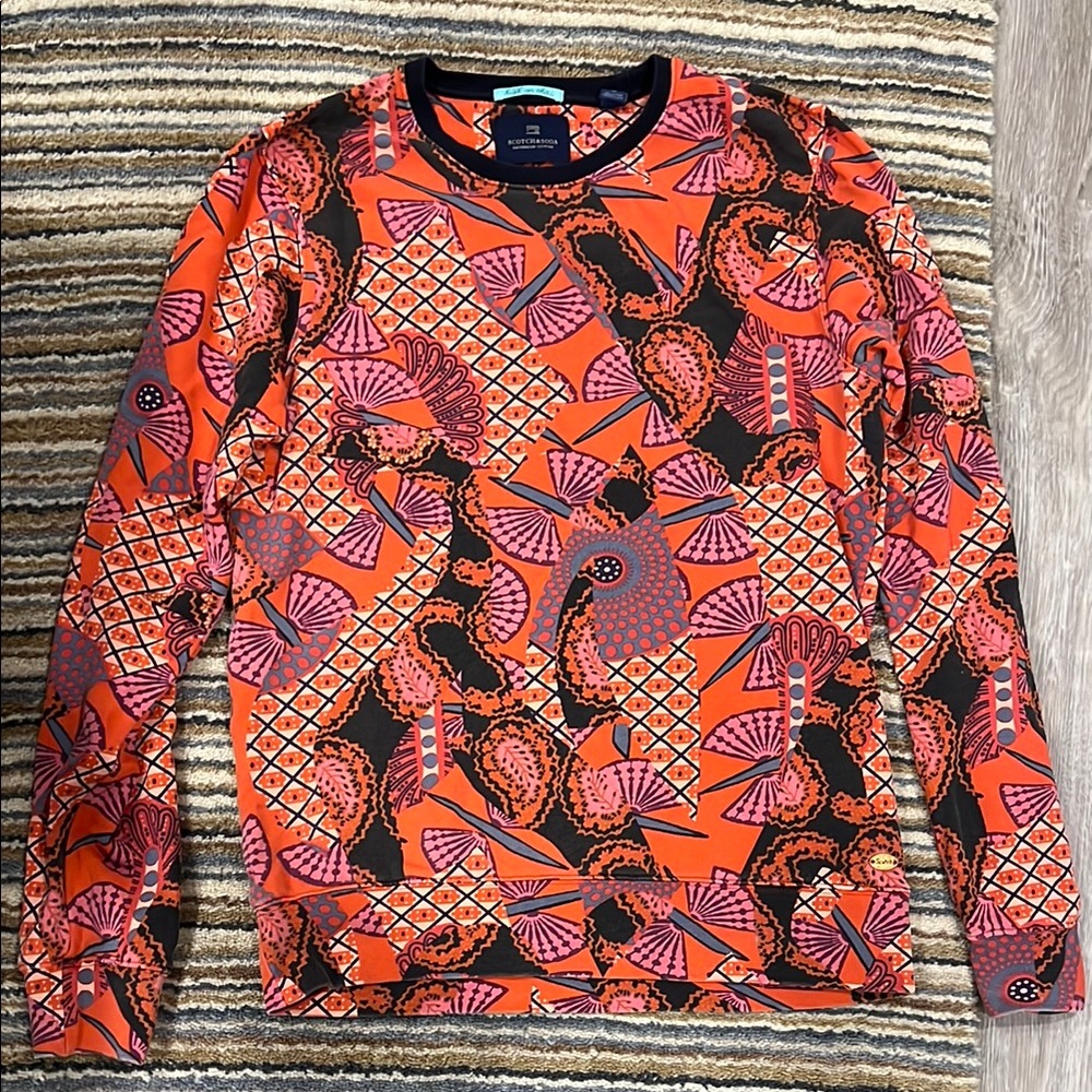 Scotch & Soda Med  Chai crewneck special edition print